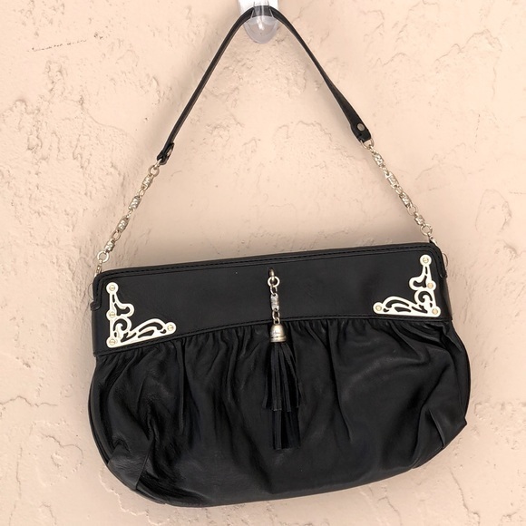Cole Haan collection black leather clutch - Picture 1 of 6